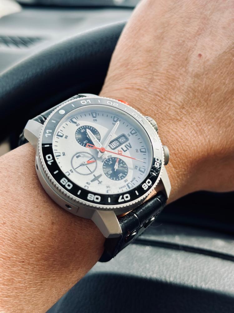 P-51 Pilots Titanium Bracelet - Customer Photo From TJ Morales