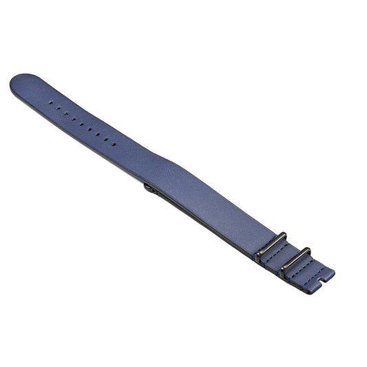 NATO Barenia Leather Blue | 22mm | Extra Small