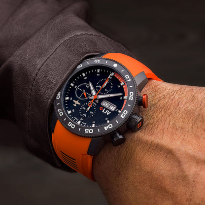 P-51 Black Titanium Chrono Black / Orange